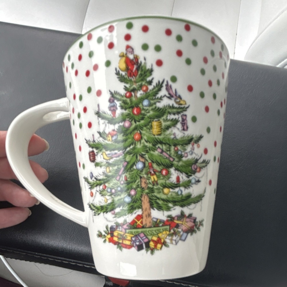 Spode Christmas Tree Polka Dot Mug 14oz Cup ONLY T2403 Holiday Replacement
